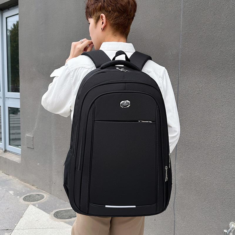 Backpack Men's New Commuter Computer Backpack Simple Trend Large Capacity Student Schoolbag