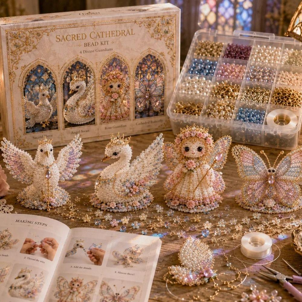 Forma di Animale 3D Kit di Animali con Perline Kit Artigianale con Perline Piccole Fai da Te Per Adulti e Bambini
