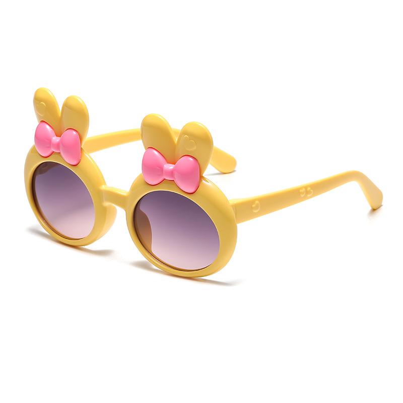 7304 Children'S Cartoon Sunglasses Bow Girl Glasses, Rabbit Ear Love Baby Sunglasses Sunglasses