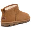 UGG Two-Layer Cowhide Warm Non-Slip Comfortable Solid Color Short Snow Boots Unisex Snow Boots Brown 1166732-CHE