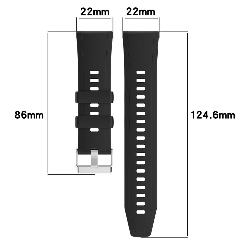 Compatible Silicone Watch Band for Huawei Watch GT5 - 46mm, Universal 22mm