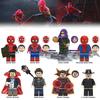 X0331 Spiderman Building Blocks Toy Set With Black And Red Superhero Suit