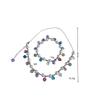 Sweet Dopamine Colored Crystal Water Drop Bracelet Necklace Female Niche Temperament Luxury Design Sense
