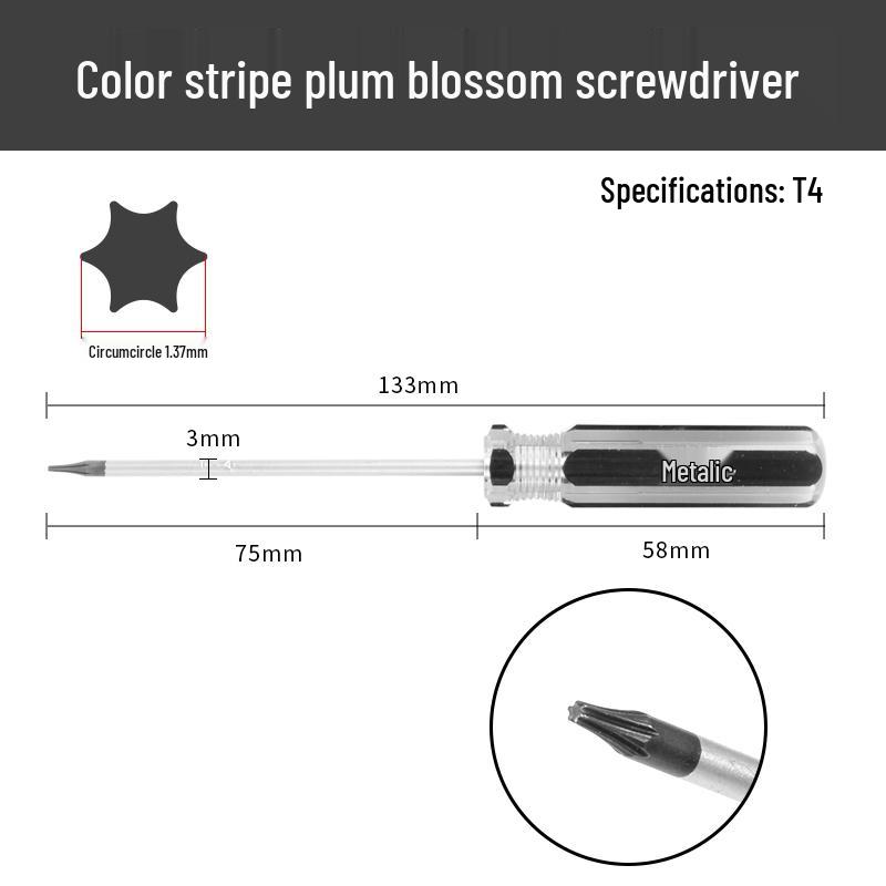 

Hex & Torx Screwdriver Set: T6-T30, Phillips, Star, Six-Lobe, T10 with Hole
