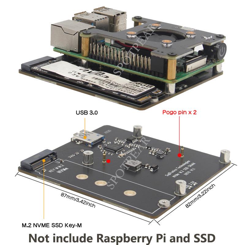 

Raspberry Pi X876 M.2 NVME SSD Ultra-Thin Expansion NAS Module