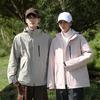 Men's Custom Logo Waterproof 3-in-1 Outdoor Jacket Set with Fleece Lining, Autumn/Winter Workwear, Women's Group Printed Version Available