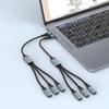 Aluminum Alloy Shell Multiple Splitter Adapter TPE Plastic USB Power Charging Hub  Power Charging