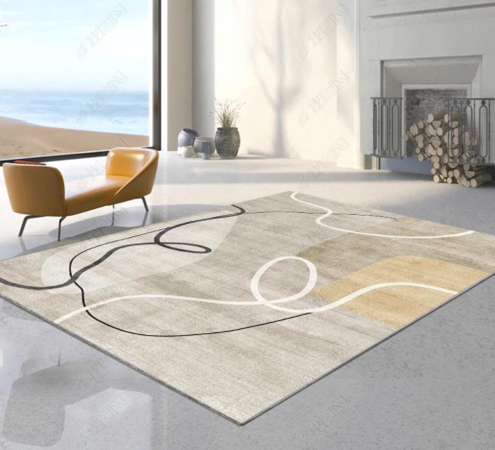 Minimalist Light Luxury Carpet for Living Room or Bedroom