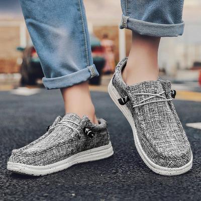 Men's Canvas Shoes Large Size Outdoor Men's Casual Denim Canvas Shoes Vulcanize Shoes Breathable Men Sneakers Loafers