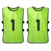 6PCS Kid S Football Pinnies Quick Drying Soccer Jerseys Youth Sports Scrimmage Basketball   Training Numbered Bibs Practice Sports Vest