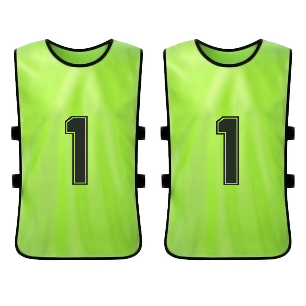 6PCS Kid S Football Pinnies Quick Drying Soccer Jerseys Youth Sports Scrimmage Basketball Training Numbered Bibs Practice Sports Vest
