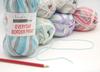 NASKA Hand Knitted Yarn Everyday Border Print Medium Type 100g 250m Set of 5 Balls Col.501 Multi-color Approx. N-104