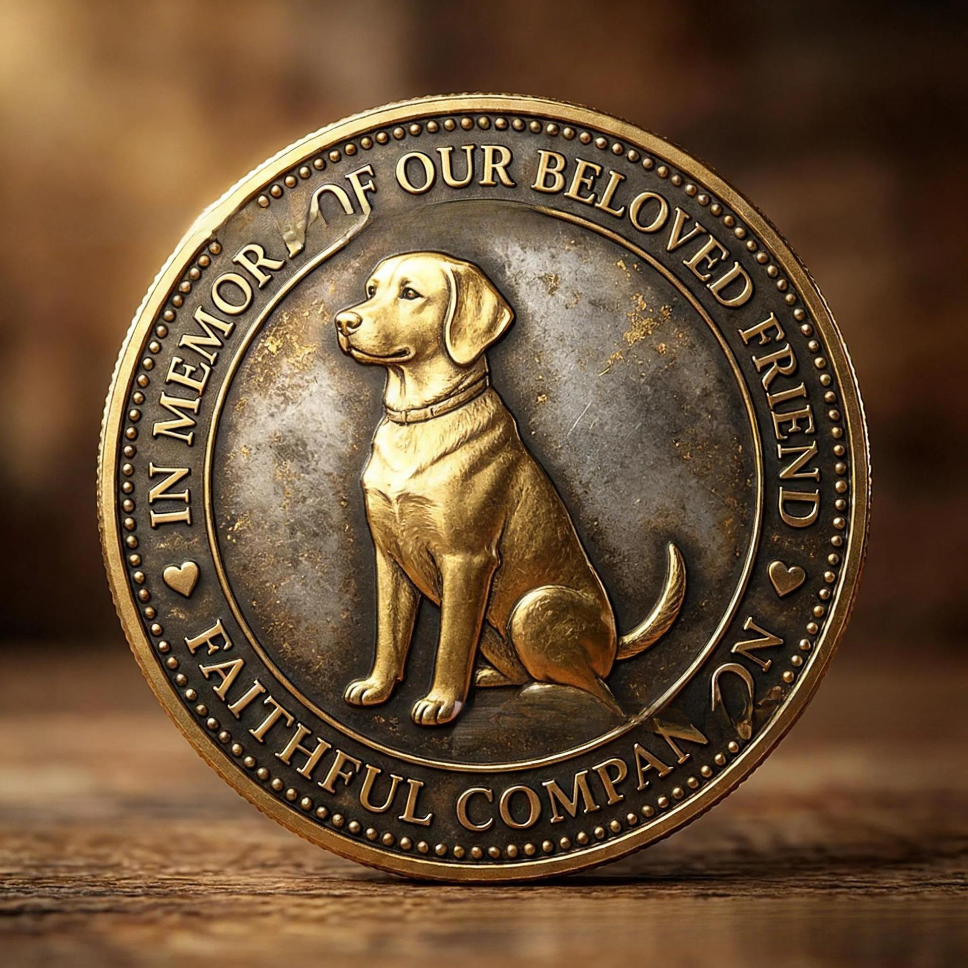 

Pet commemorative coins, Dog Coin, Dog commemorative coin
