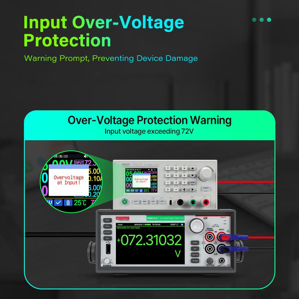 RD6030W 60V 30A DC Voltage Current Step-down Stabilized Regulated Power Supply Module Buck Adjustable Converter Battery Charge