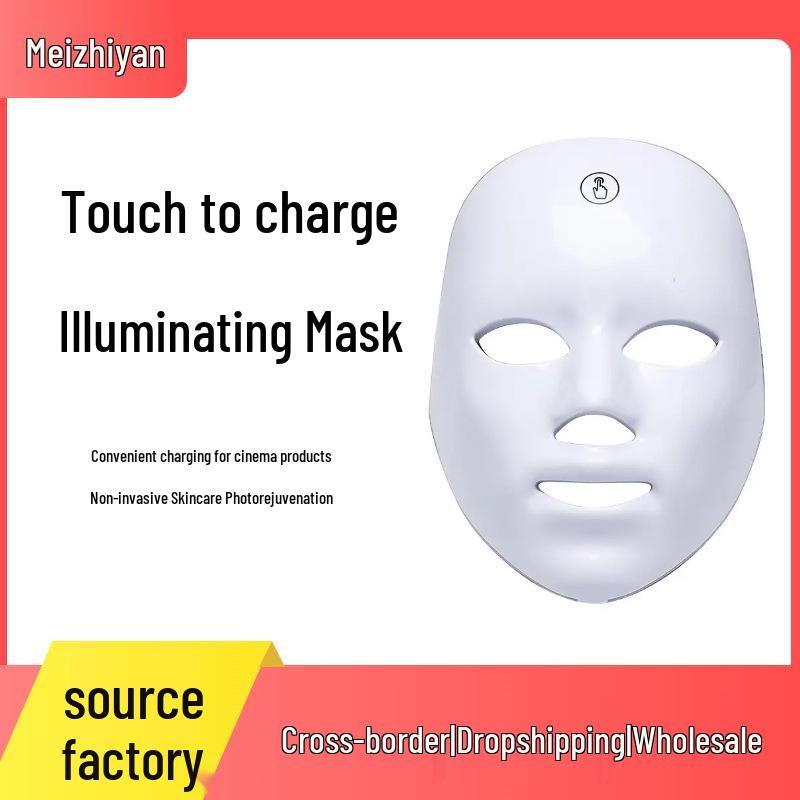 Photon LED Skin Rejuvenation Mask for Home Use - Red & Green Spectrum Therapy Device 300mAh-500mAh