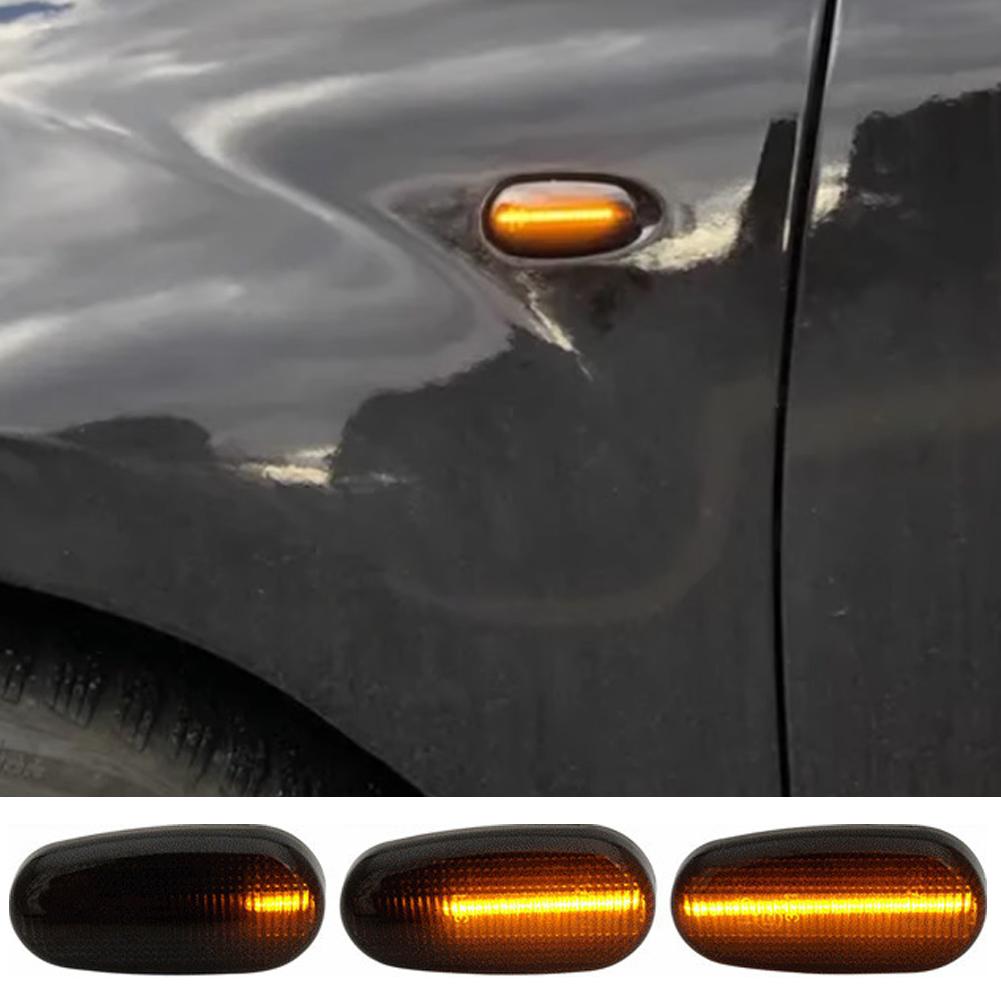 2Pcs Car Dynamic LED Side Marker Lights Arrow Turn Signal Flashing Blinker Lamp For Alfa Romeo Mito 955 147 GT 937 Fiat Bravo 2