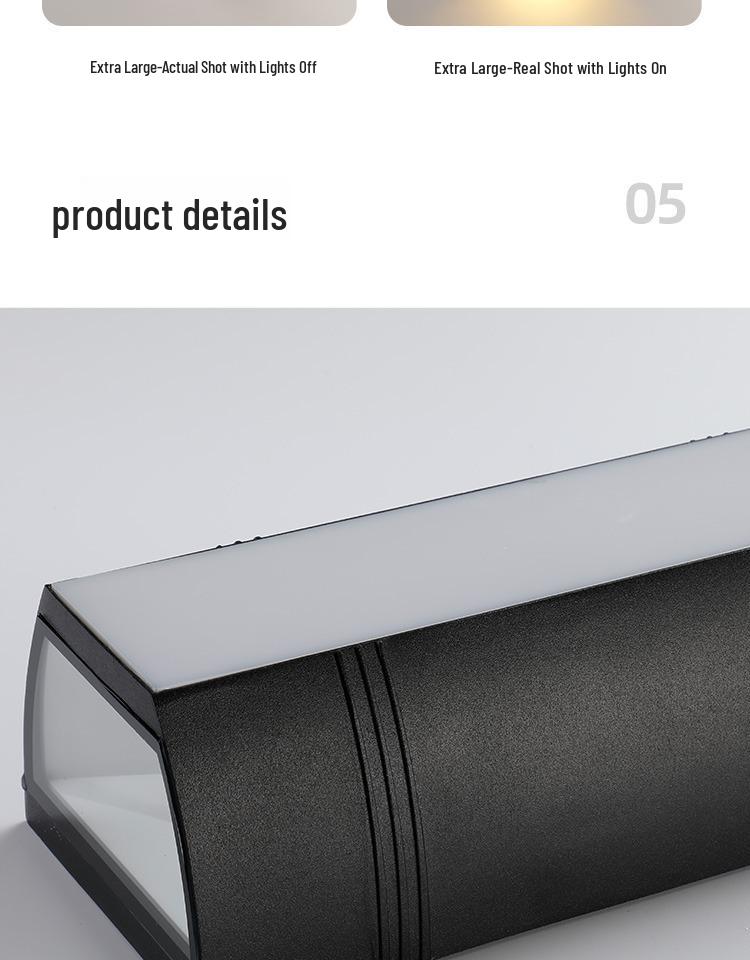 LED Waterproof Outdoor Wall Light for Balcony, Courtyard, and Gate