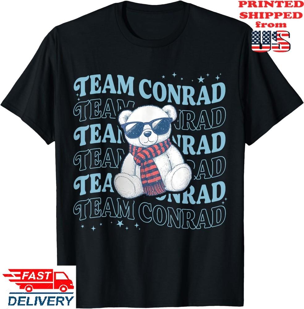 Team Conrad Name Mint Bear Men Women  T-Shirt, Unisex Tee Unisex T-Shirt XXXL