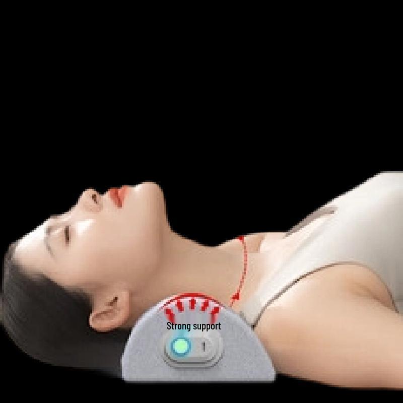 HEZHENG Portable Vibrating Memory Foam Neck Massage Pillow