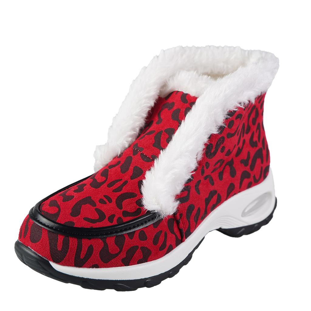 Large size snow boots for women, muffin thick-soled velvet to keep warm, women's cotton shoes for women