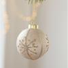 8CM Christmas Tree Ball Hanging Ornaments Foam Cloth Glitter Christmas Ornaments Coffee Christmas Pendants