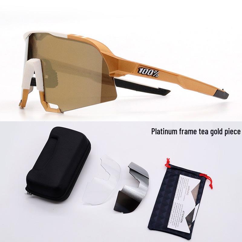 

Велосипедні окуляри S3: Сонцезахисні окуляри для шосейного велосипеда UV400 Anti-UV з 3 змінними лінзами.