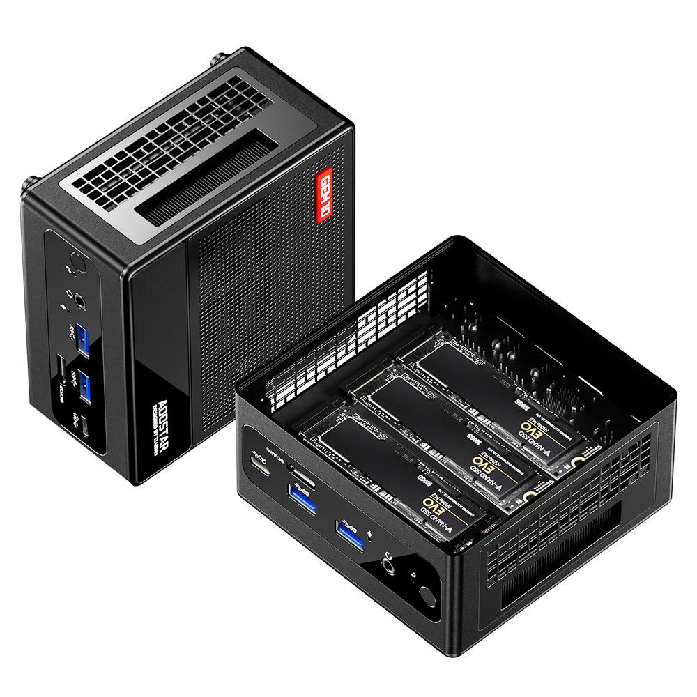 AOOSTAR GEM10 Mini PC, AMD Ryzen 7 6800H 8 Núcleos Hasta 4.7GHz, 32GB RAM LPDDR5 1TB SSD PCle 4.0