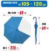 Glass Vinyl Clear 50cm Automatic Opening Umbrella Windproof, Frame, Window, Visibility, Safe, (Turquoise)