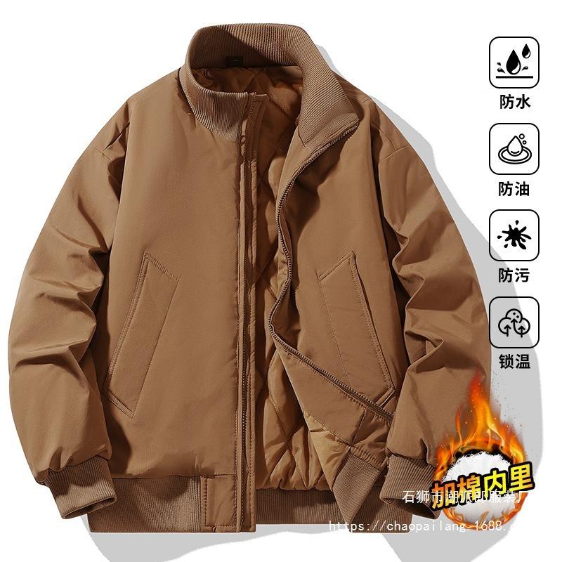 New winter pilot cotton clothes men's winter trendy tooling casual cotton-padded clothes thickened jacket warm baseball clothes