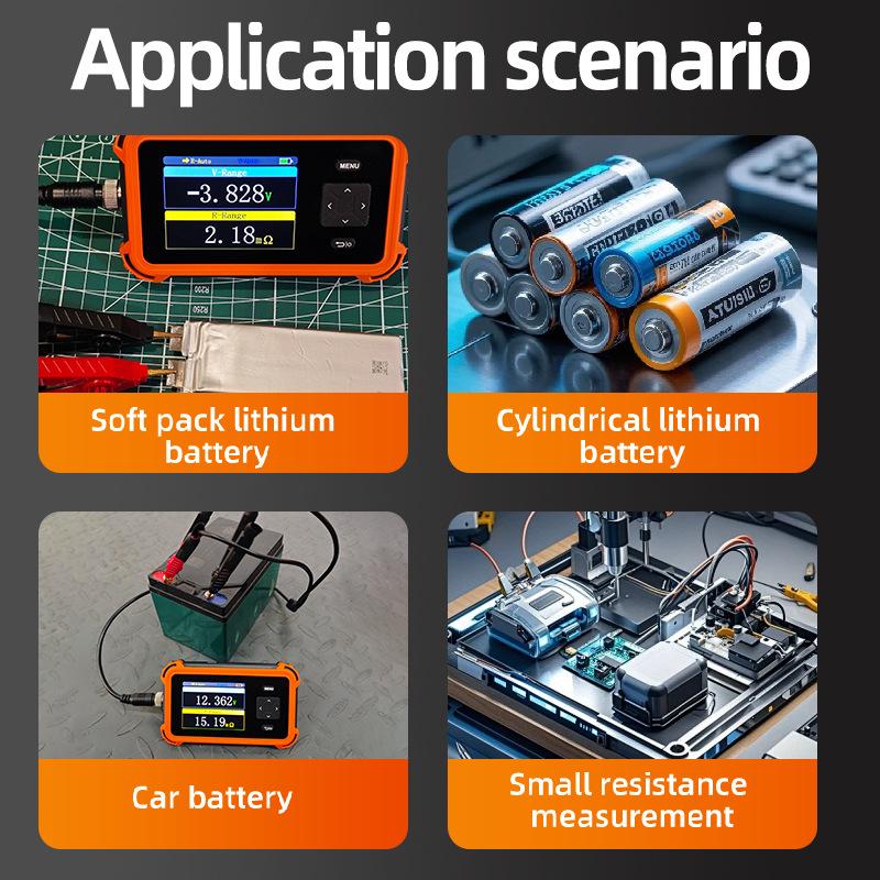 18650 Battery Tester PBRM-1 High Precision Voltage & Internal Resistance Meter with 2.8" TFT Screen for Li-ion & LiFePO4