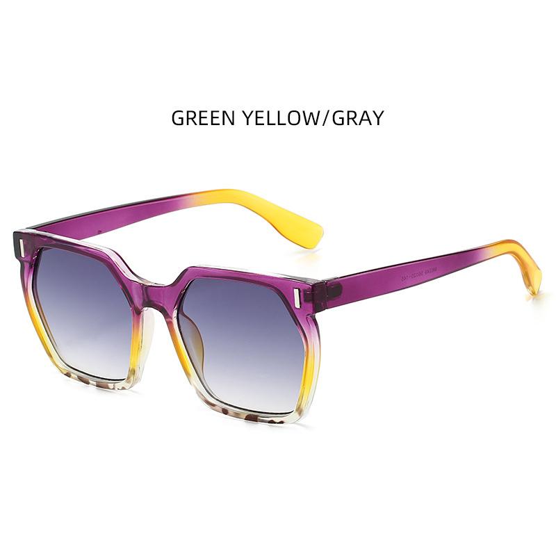 New Style Personalized Square Women Sunglasses Gradient Color Fashion Trendy Shades M6249