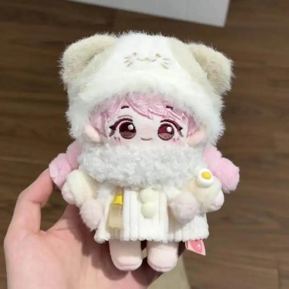 10cm Plush Snow Carrot Clothes For Labubu Mini V4.0 Fluffy Series Warm Winter Baby Clothes Set Cute Doll Doll Baby Clothes
