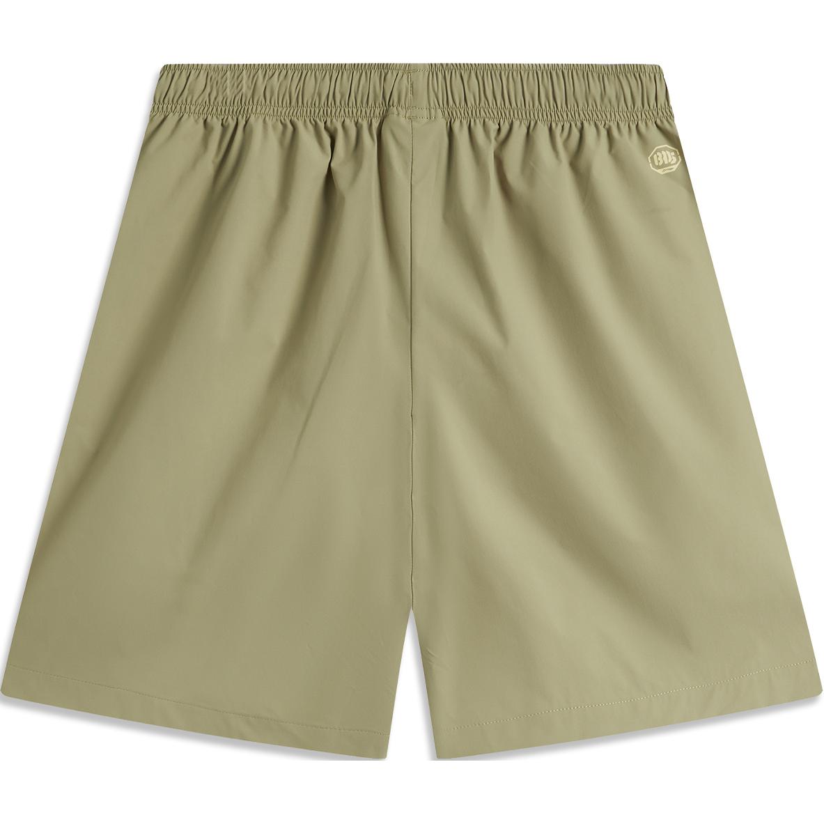 

Li-Ning Удобные спортивные повседневные шорты с принтом чая на шнуровке для отдыха, мужские шорты цвета сандалового дерева и зеленого AKSU811-1 XL