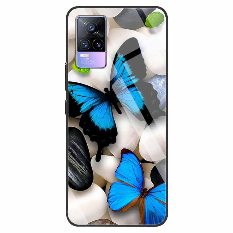 For VivoV21 5G Tempered Glass Case for Vivo V21 5G Soft Bumper Hard Funda For Vivo X60 Pro Global Phone Case X60 5G 2021 Cover
