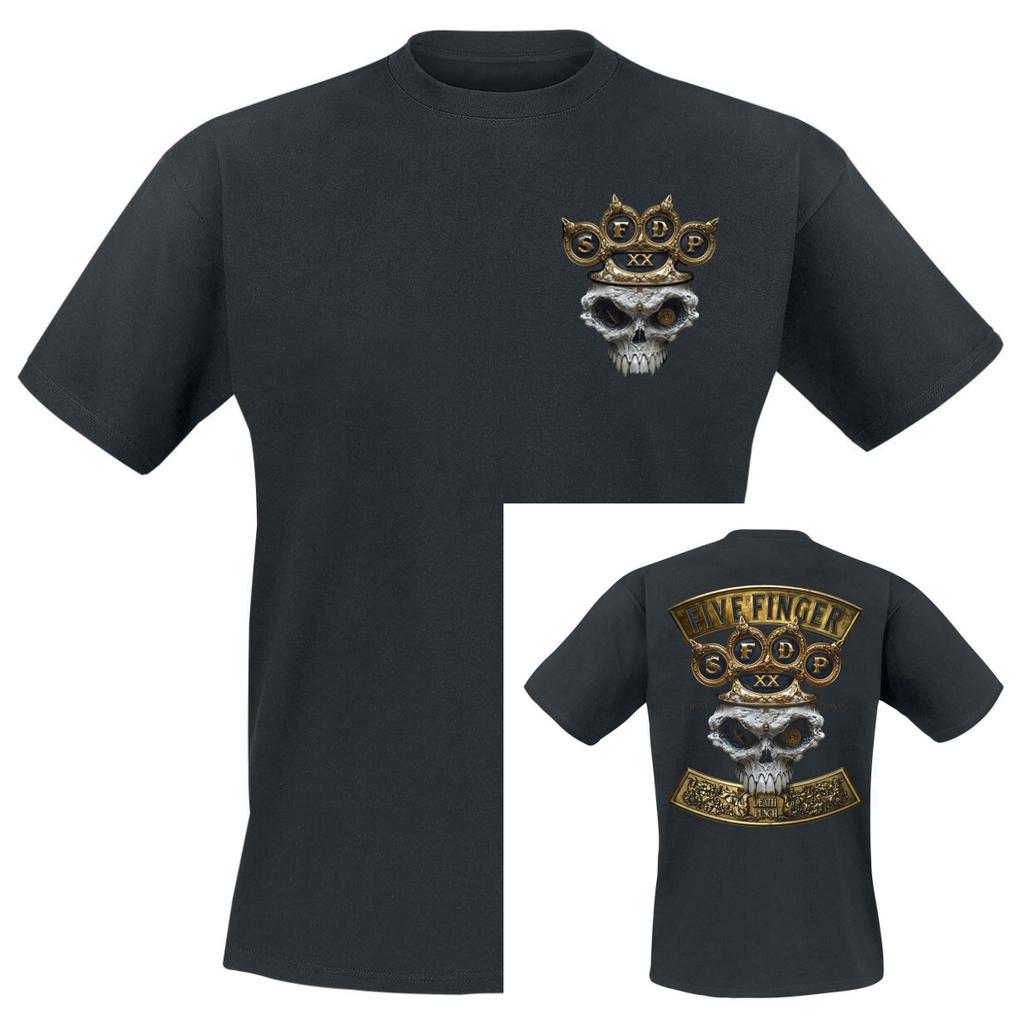 Rare Summer Five Finger Death Punch Graphic Cotton Band Shirt Unisex Summer Short Sleeve Fashion Brand Tee Luxury Casual Vintage