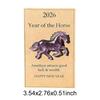 2026 Elegant Horse Decor A Symbol of Wisdom & Success Chinese New Year Zodiac Horse Figurine with Card for Home Office Desk