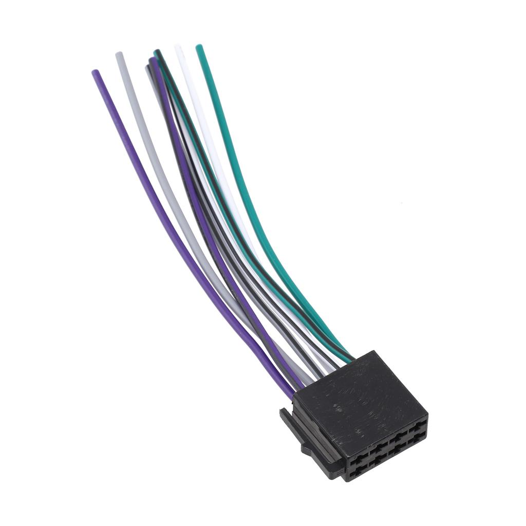 Universal Car Stereo Radio ISO Cable Adapter ABS Male Plug To Female Connector Wiring Harness Radio Accessories 4
