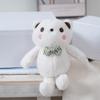 Tie Bow Grid Teddy Bear Plush Toy  Soft Fill Doll Backpack Keychain Holiday Gift