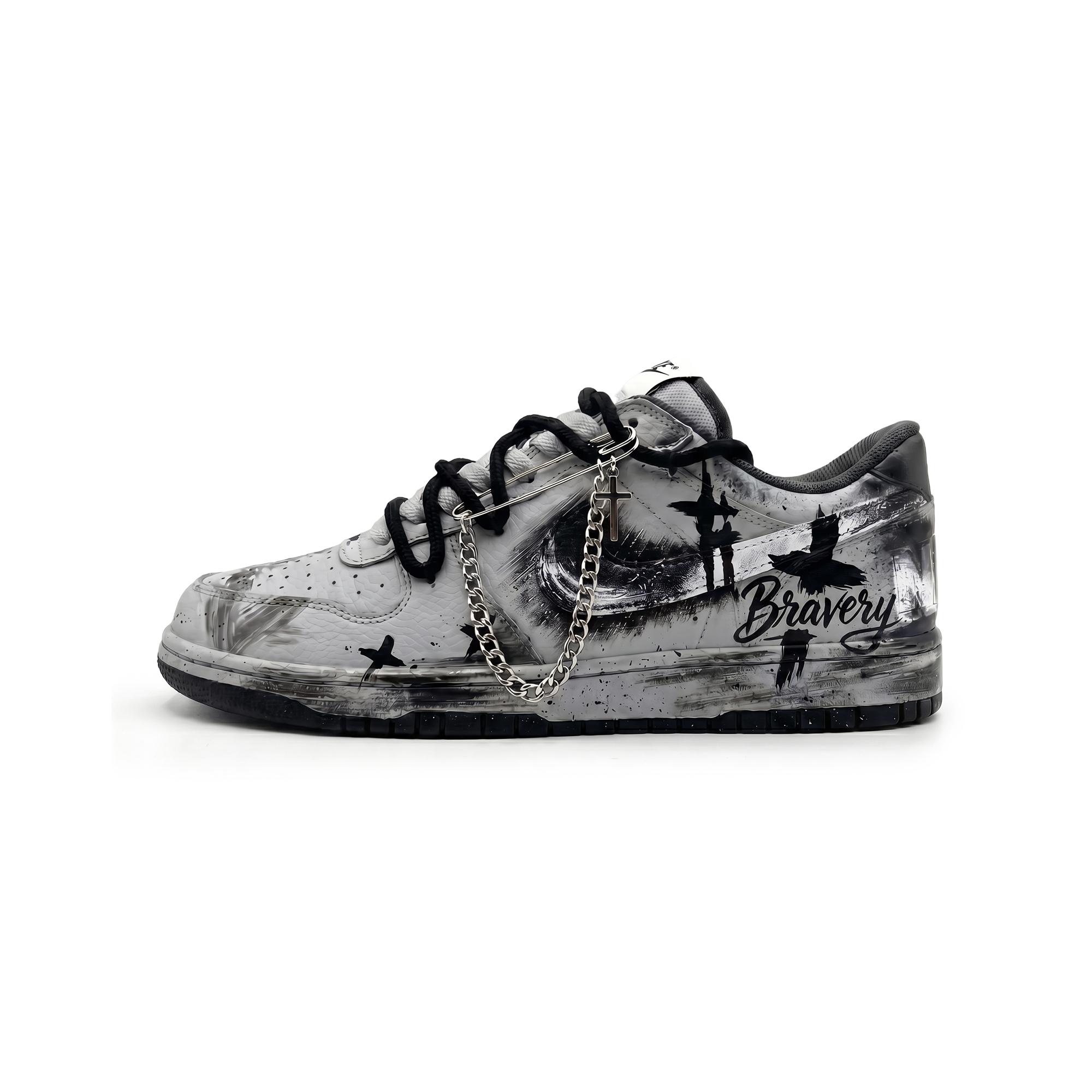 

Nike Big Universe Exploration, Universe Starry Stream Slip Resistant Abrasion Resistant Low top Skateboard Shoes Men s 355152-106(Team1007-) 43