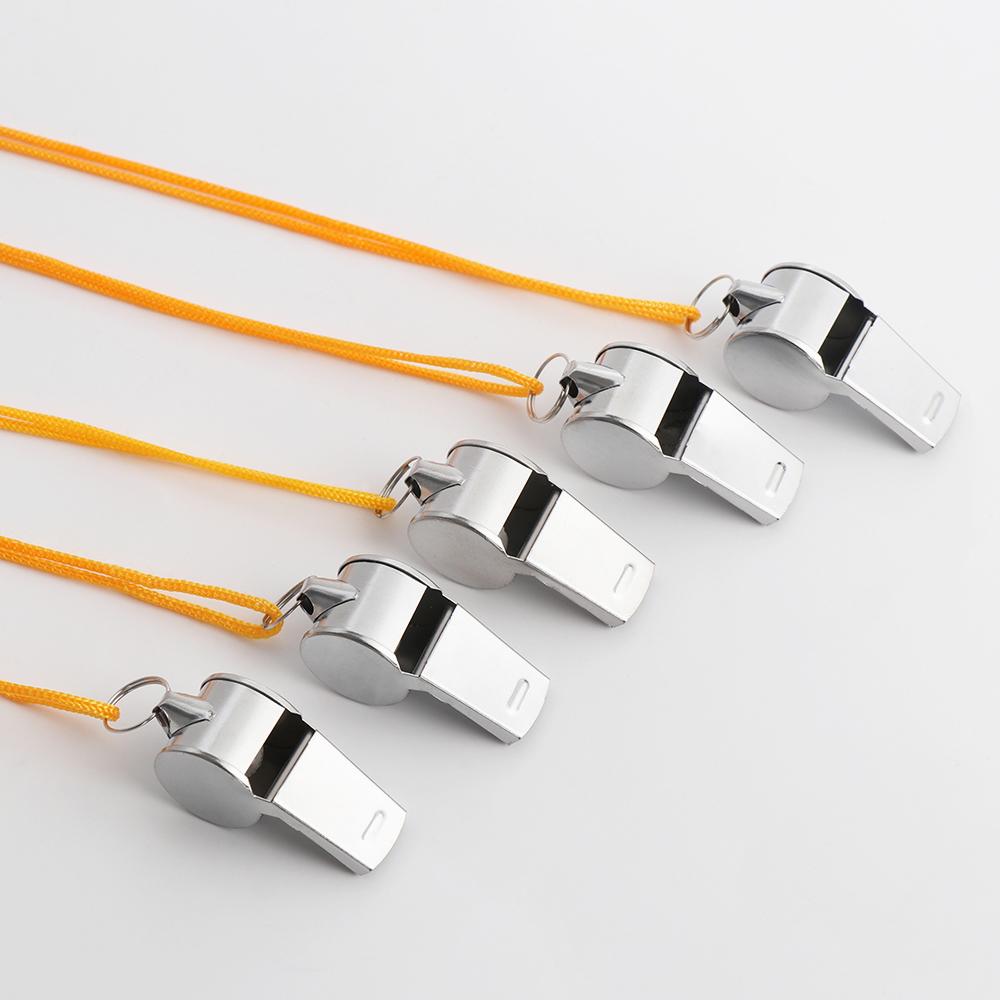 Rope Party Training School Metal Whistle Cheerleaders Cheerleading Tool Stainless Steel Whistles