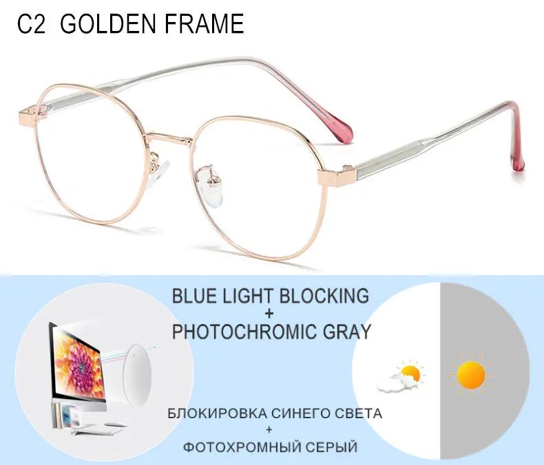 Prescription Myopia Glasses Sphere Custom -0.5 To -10 Men Women Photochromic Or Blue Light Blocking Lenses Cylinder Custom F613