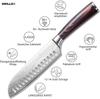 GRILLOX Santokumesser 17cm Küchenmesser Kochmesser Sushi Ultra Scharf Edelstahl