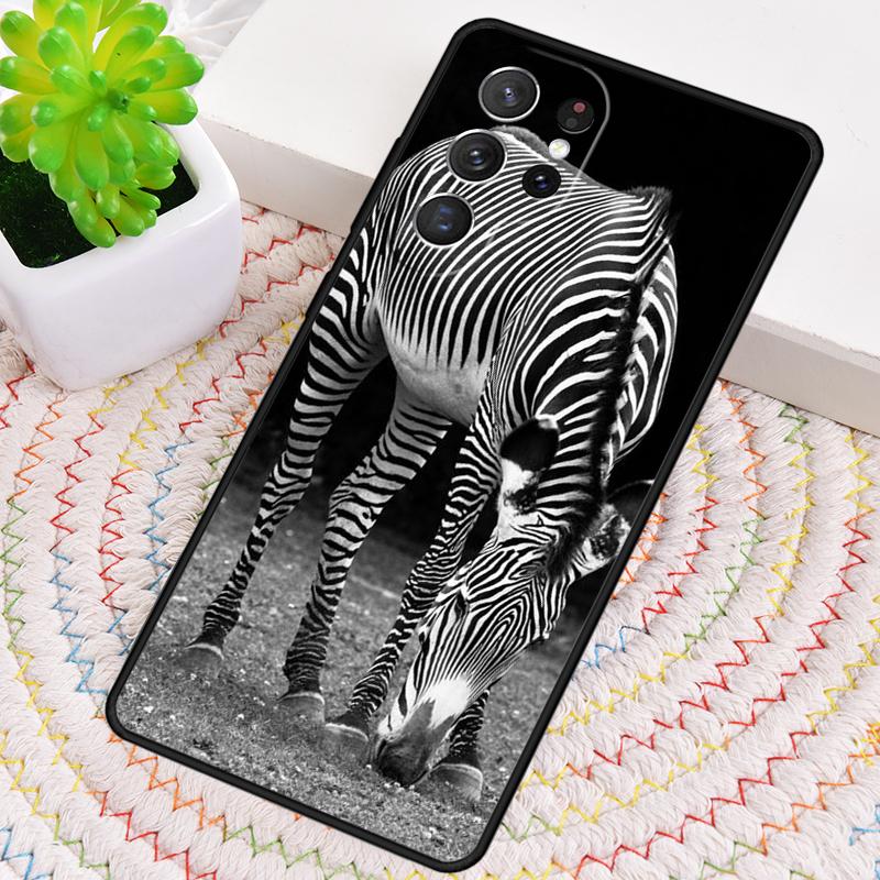 Zebra Animal TPU Phone Case For Samsung Galaxy note 10 pro S26 S25 S24 S23 S22 Ultra Plus S21 FE S20 Shockproof Cover