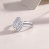 Nabest   CopperWaterdrop Shape Women Ring VVS D 3EX Moissanit Diamond Engagement Wedding Rings Fine Jewelry Supplier