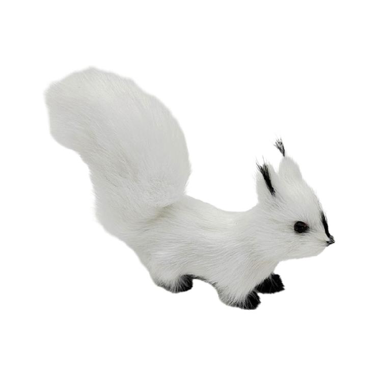 Simulated Squirrels Statue Stuffed Animals Plush Figure for DIY Crafts Displays