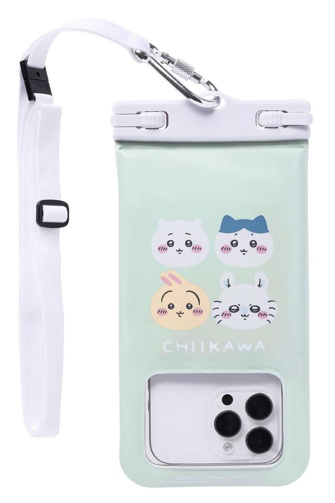 Floating Waterproof Wide with Shoulder Strap and Compatible with and Various Chiikawa/DIVAID Case, Size, (Collective/Face) [Waterproof Dustproof,