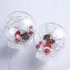 Christmas Transparent Wish Ball Curtain Lights, LED Snowman Decorative String Lights, Holiday Atmosphere Lighting