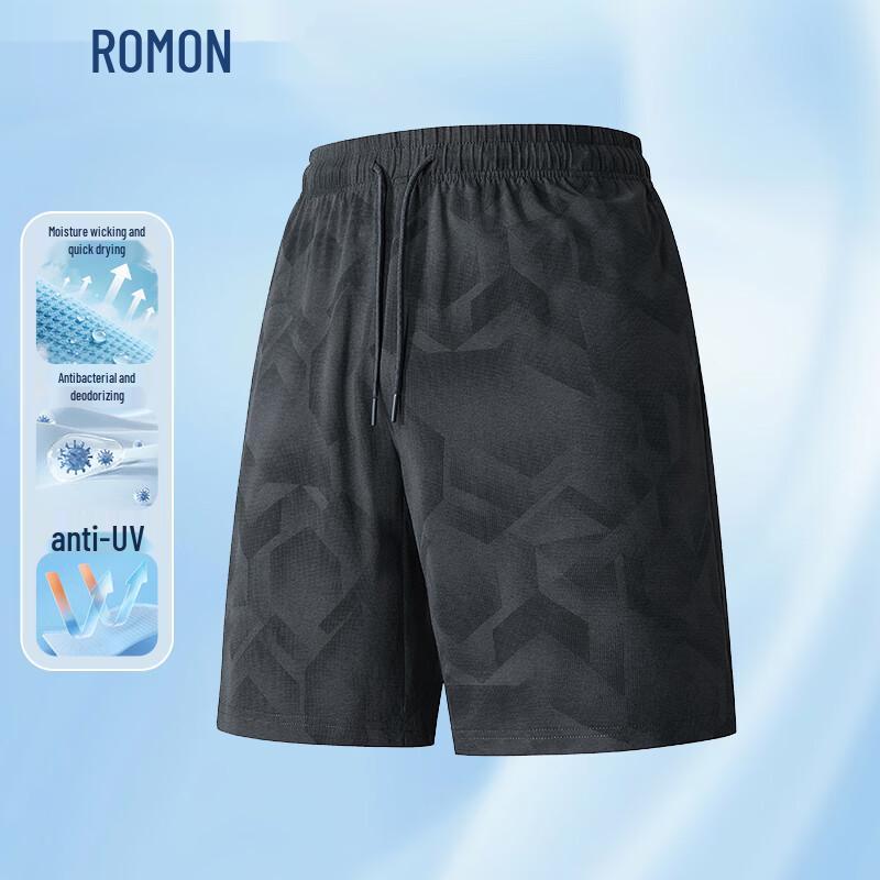 ROMON Men s Summer UV Protection Ice Silk Casual Shorts XL