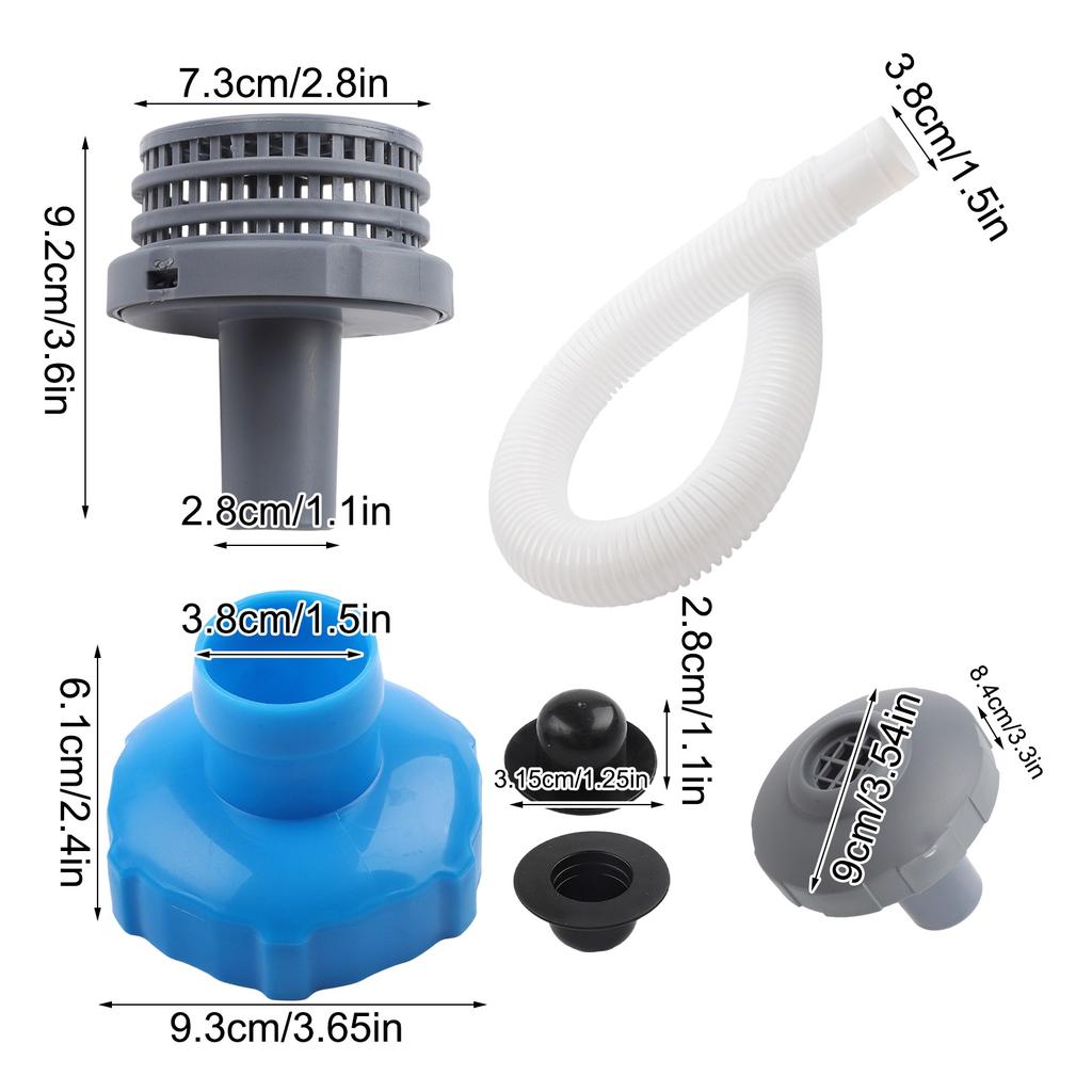 1 Set 25022E Pool Inlets Nozzle Strainer Hole Skimmer Hose Adapter B Kit 25016 Pool Water Spray Connector Kit