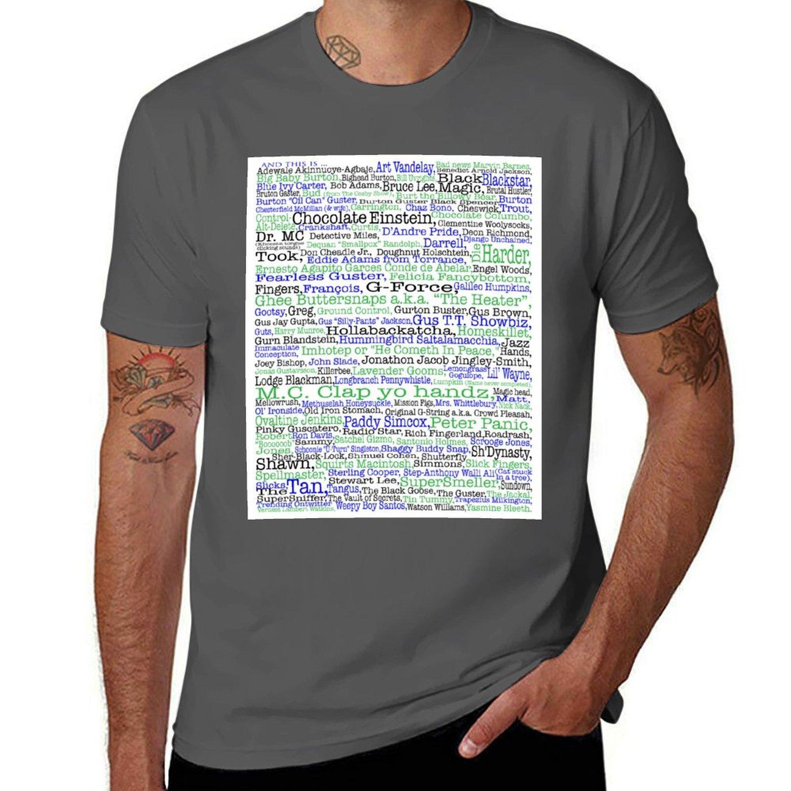 

Psych tv show poster, nicknames, Burton Guster T-Shirt man t shirt heavy cotton t shirt personalised T-Shirt 4XL
